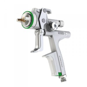 Mini Pistolet à Peinture HVLP Gravité 100cc – Buse Cuivre 10mm, Violet, Alu/plastique